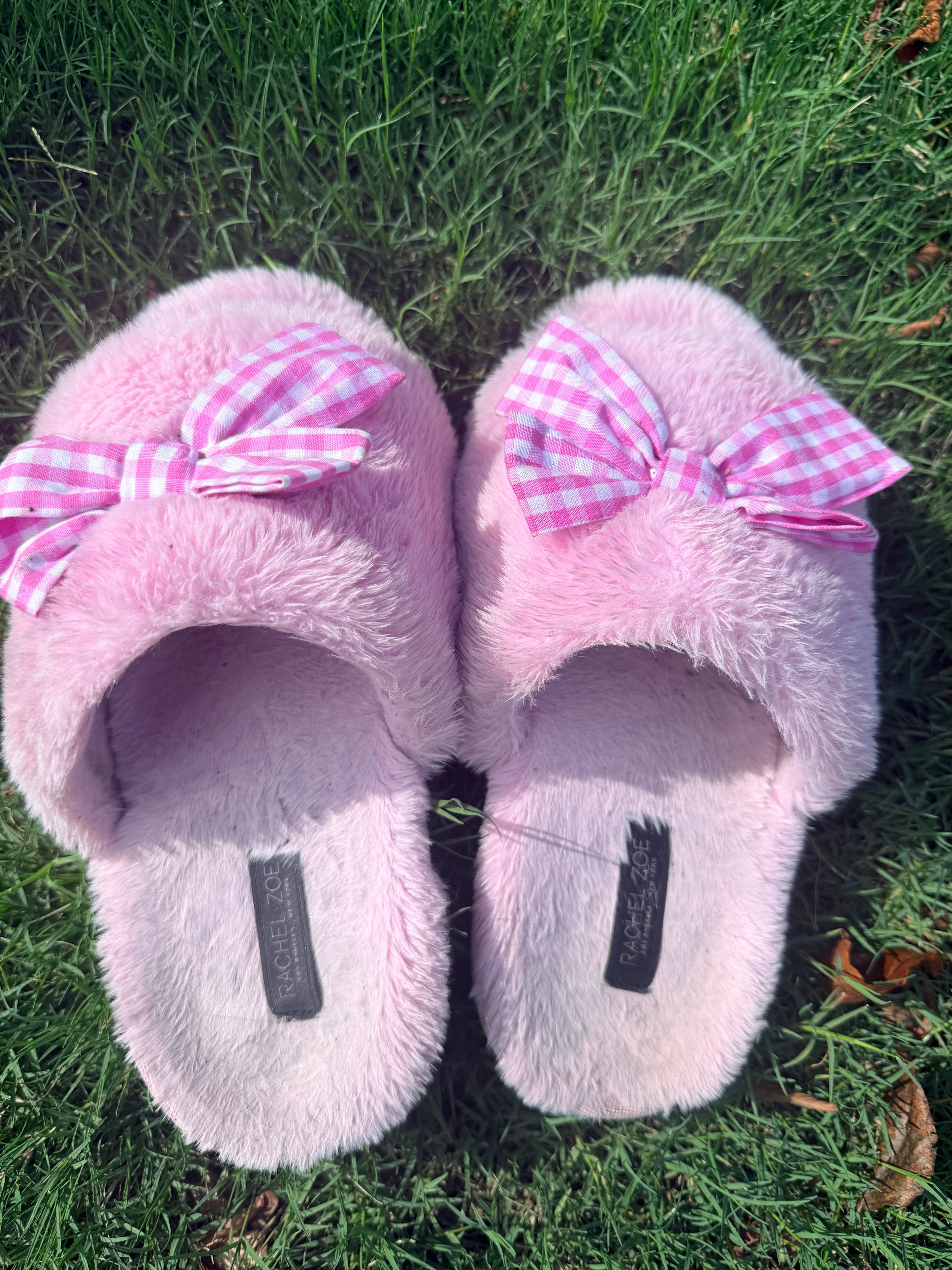 BOW pink house slippers💕